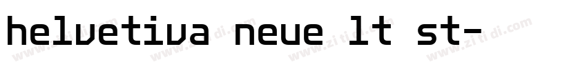 helvetiva neue lt st字体转换